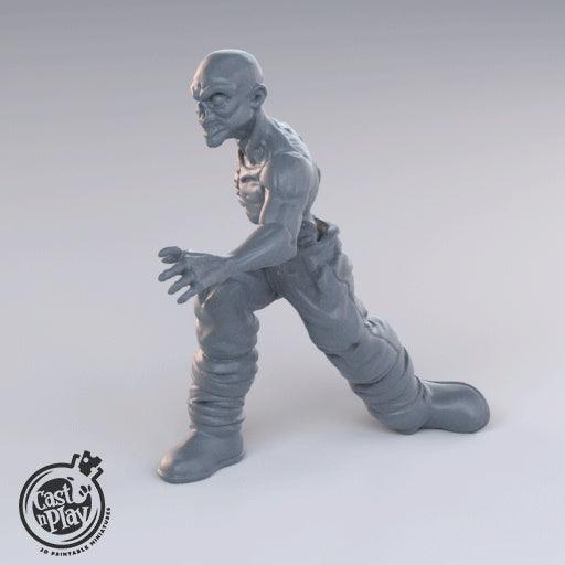 3D Printed Cast n Play Zombies 28mm 32mm D&D