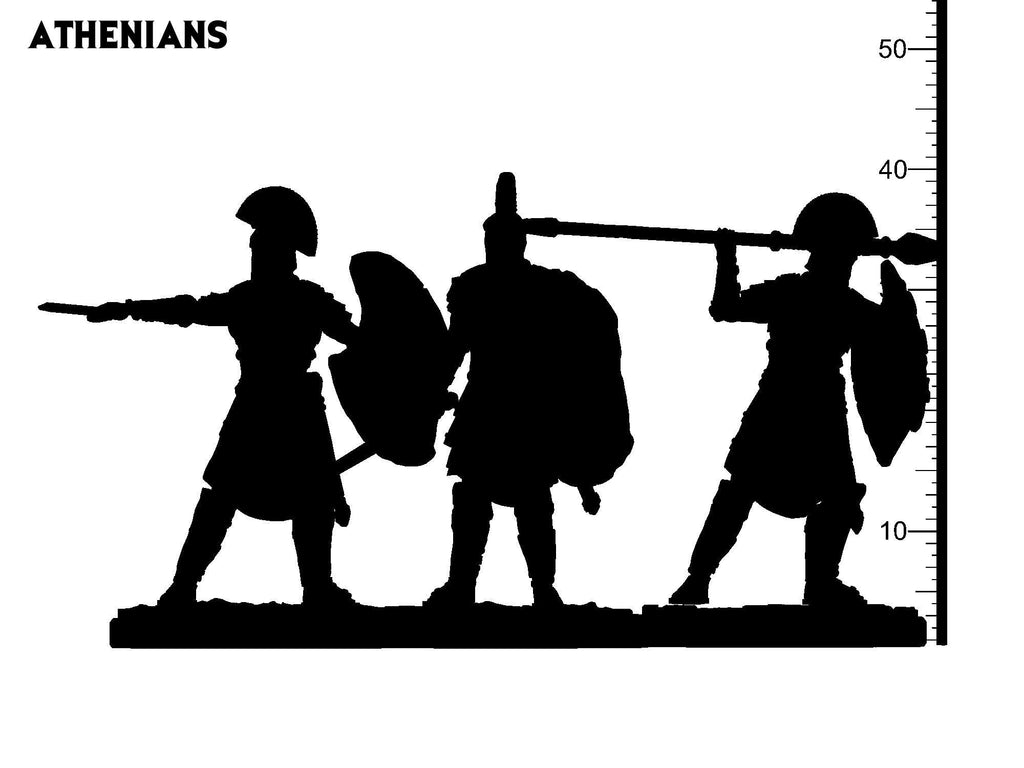 3D Printed Clay Cyanide  Athenians Greek Mythology Part 2 28 32 mm D&D