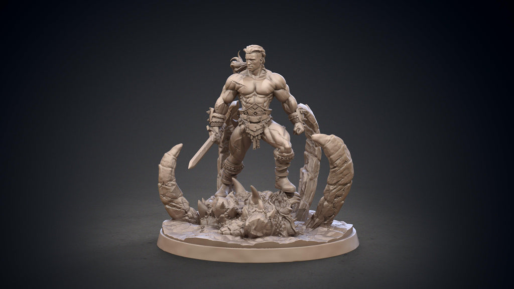 3D Printed Clay Cyanide Conan Hyborean Age Ragnarok D&D