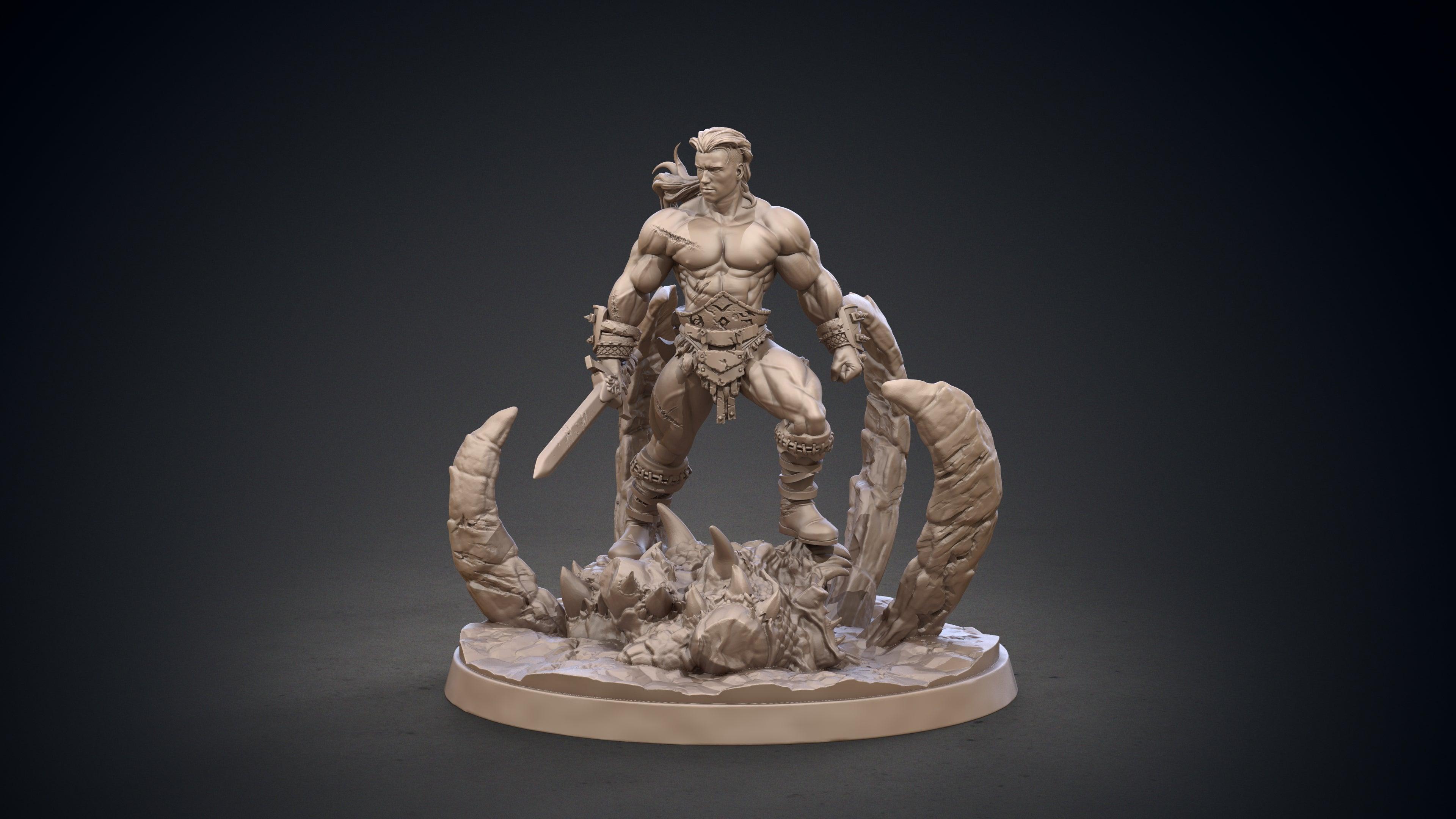 3D Printed Clay Cyanide Conan Hyborean Age Ragnarok D&D