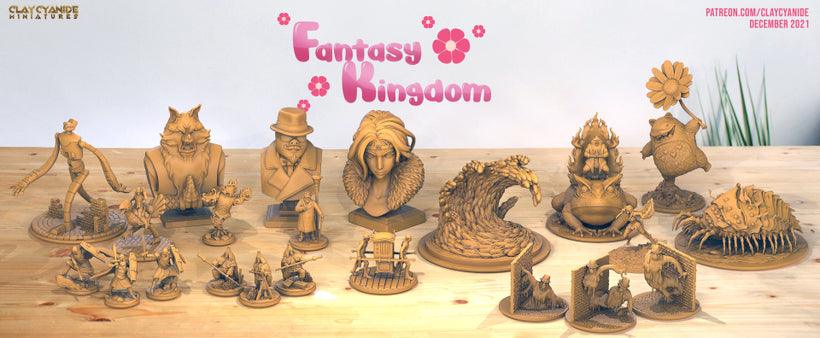 3D Printed Clay Cyanide Fantasy Kingdom - Bimbolroco Bust 28mm 32mm D&D