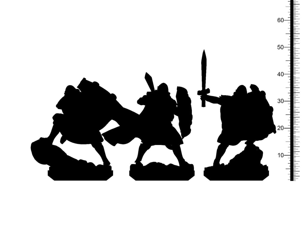 3D Printed Clay Cyanide Fantasy Kingdom - Paladins 28mm 32mm D&D