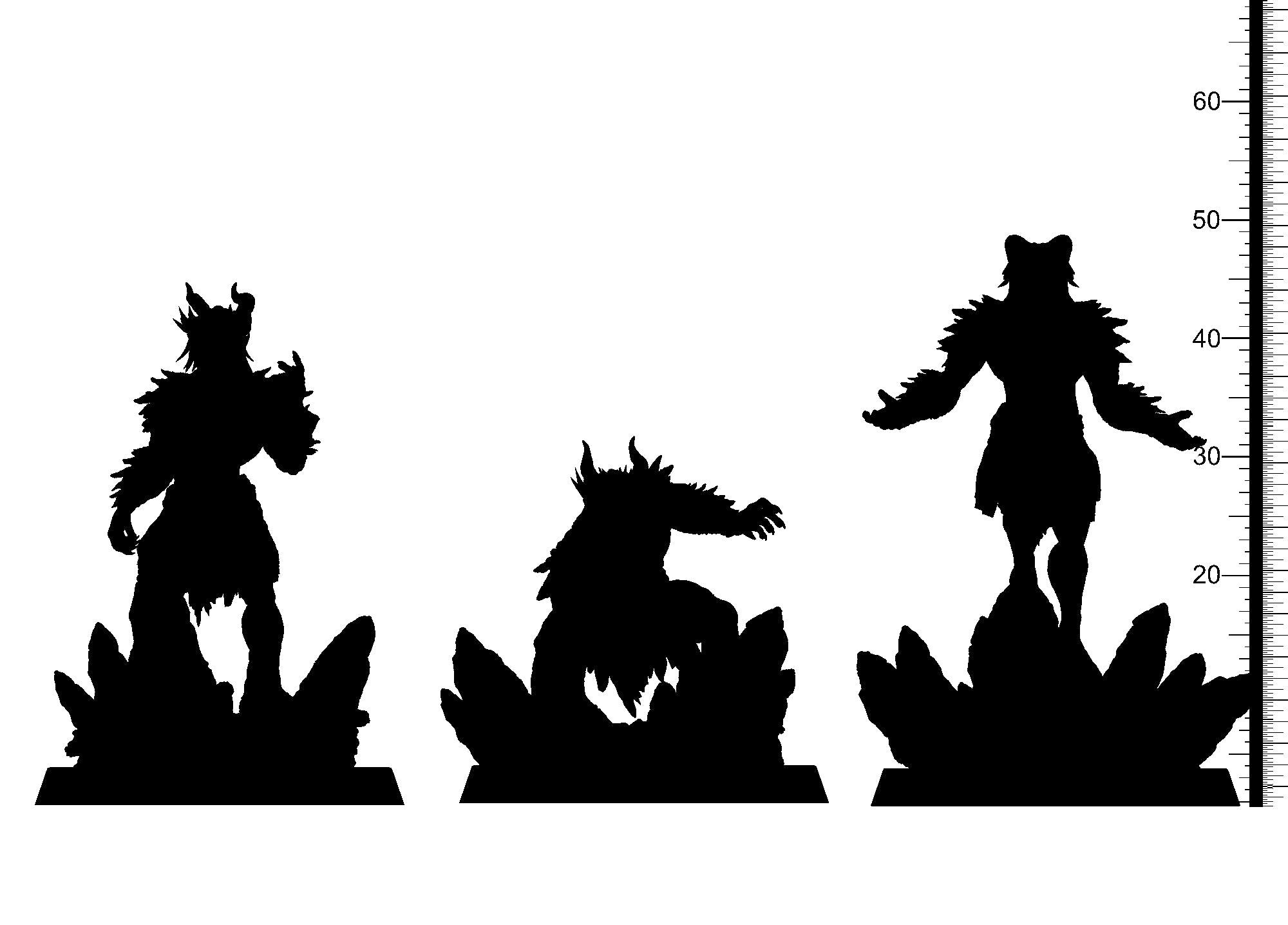 3D Printed Clay Cyanide Javier Gaueko Euskal Mythology 28 32 mm D&D