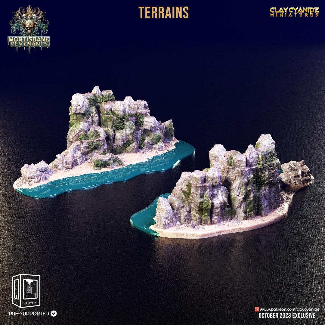 3D Printed Clay Cyanide Mortisbane Terrains Mortisbane Revenants 28 32 mm D&D