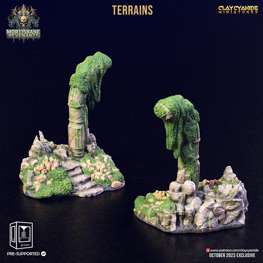 3D Printed Clay Cyanide Mortisbane Terrains Mortisbane Revenants 28 32 mm D&D
