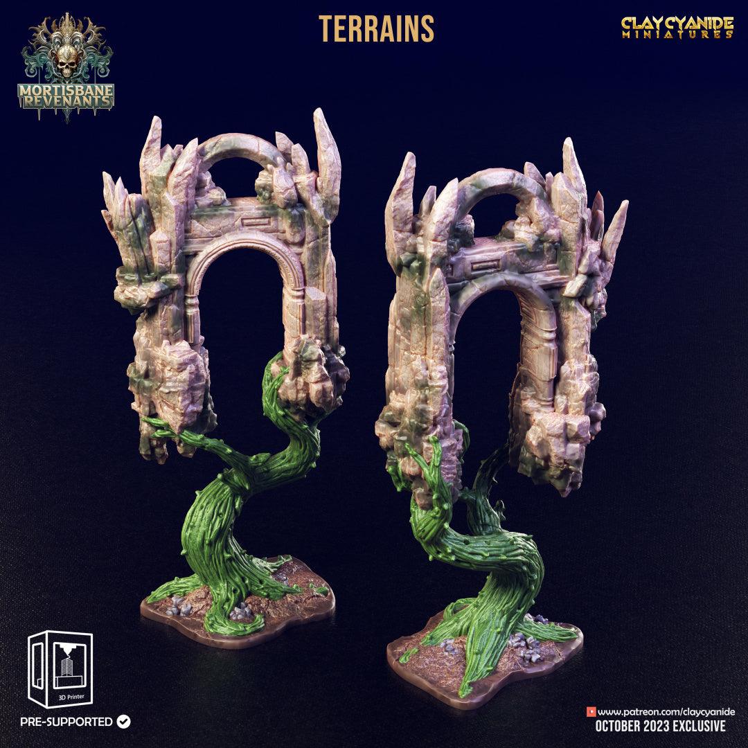 3D Printed Clay Cyanide Mortisbane Terrains Mortisbane Revenants 28 32 mm D&D