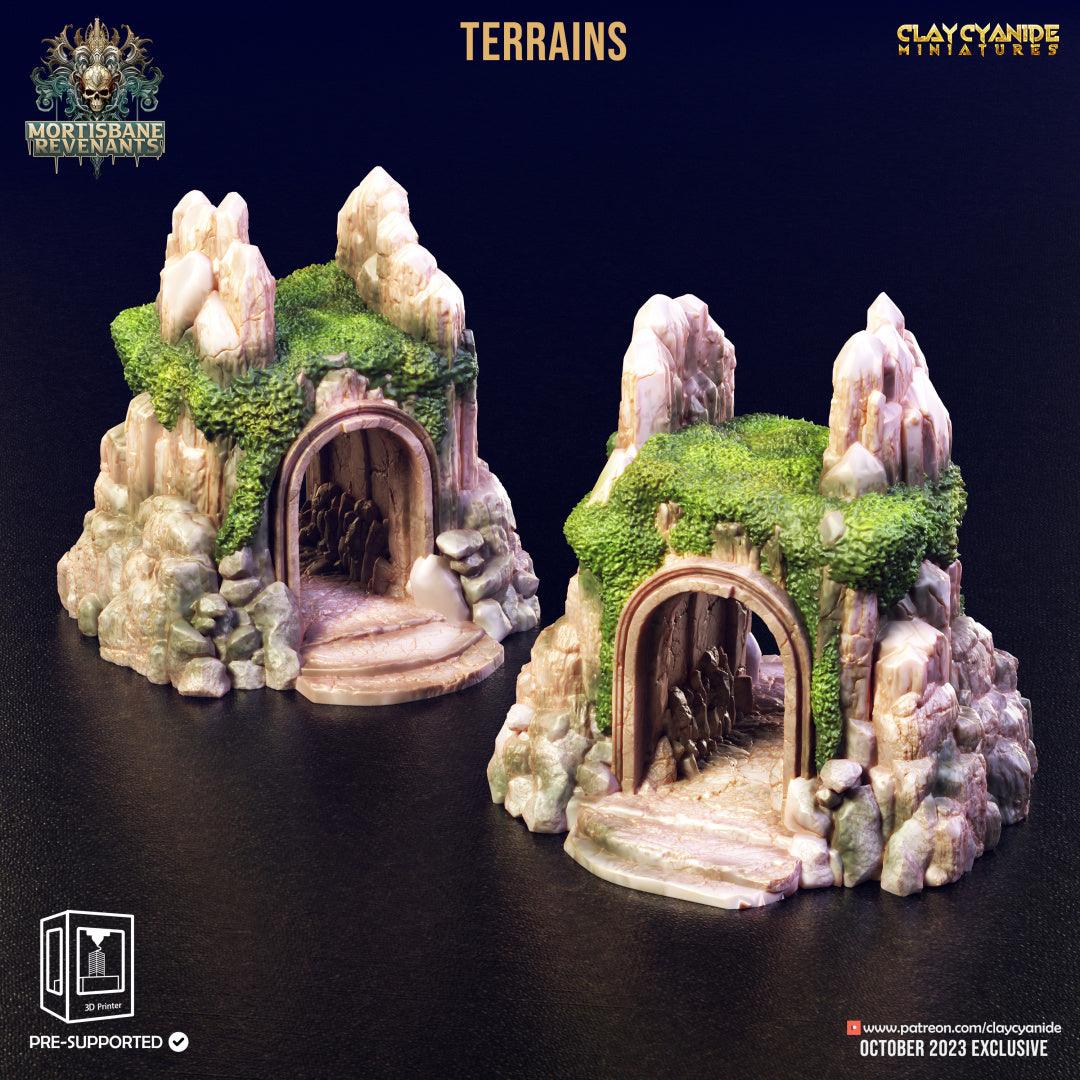 3D Printed Clay Cyanide Mortisbane Terrains Mortisbane Revenants 28 32 mm D&D