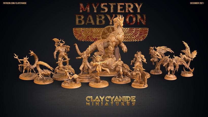 3D Printed Clay Cyanide Mystery Babylon - Marduk 28mm 32mm D&D