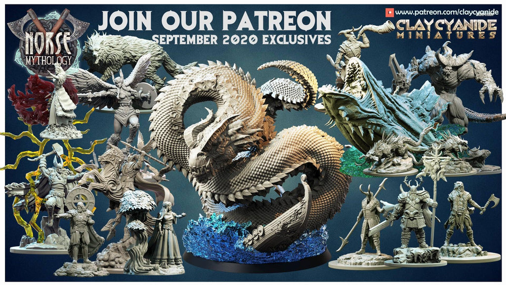 3D Printed Clay Cyanide Thor Norse Mythology 28 32 mm D&D