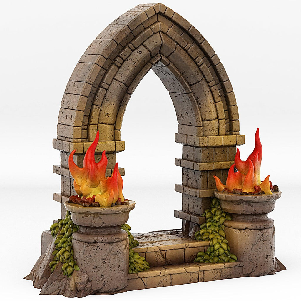 3D Printed Fantastic Portals and Effects Haunted Castle Portal 28mm - 32mm D&D Wargaming