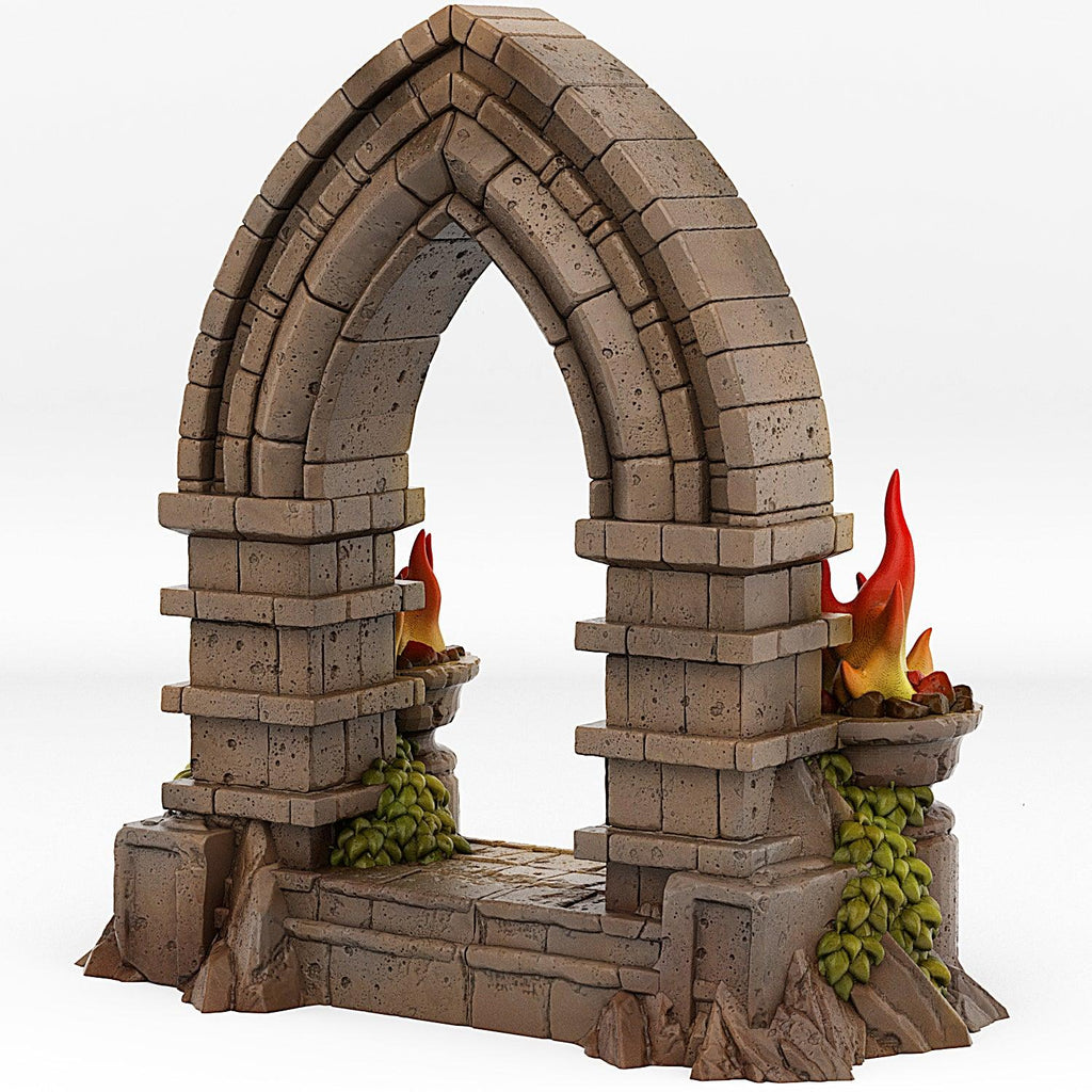 3D Printed Fantastic Portals and Effects Haunted Castle Portal 28mm - 32mm D&D Wargaming