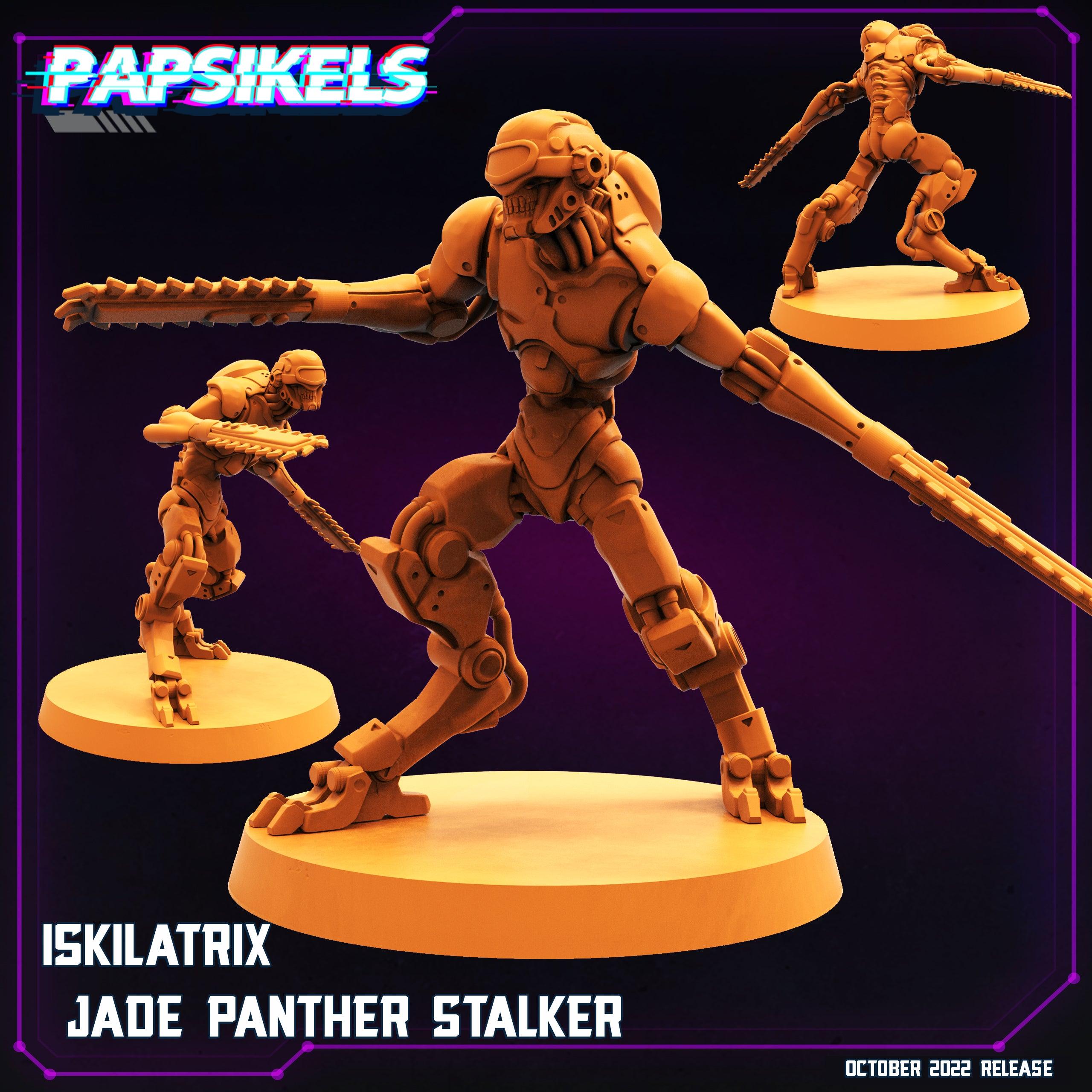 3D Printed Papsikels Cyberpunk Sci-Fi Jade Panther Stalker Set - 28mm 32mm