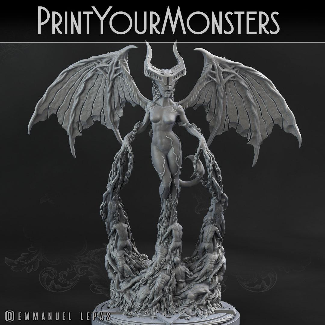 3D Printed Print your Monster Demon Queen 28 32mm D&D
