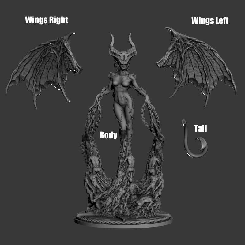 3D Printed Print your Monster Demon Queen 28 32mm D&D