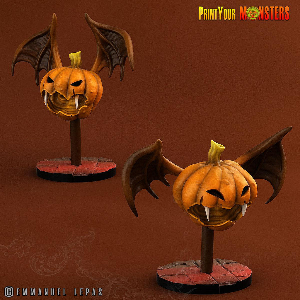 3D Printed Print your Monster Pumpkin Bats Pumpkins From Hell 28 32mm D&D