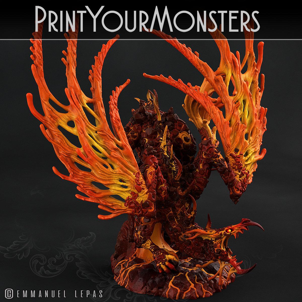 3D Printed Print Your Monsters Infernal Magma Set 28mm - 32mm D&D Wargaming