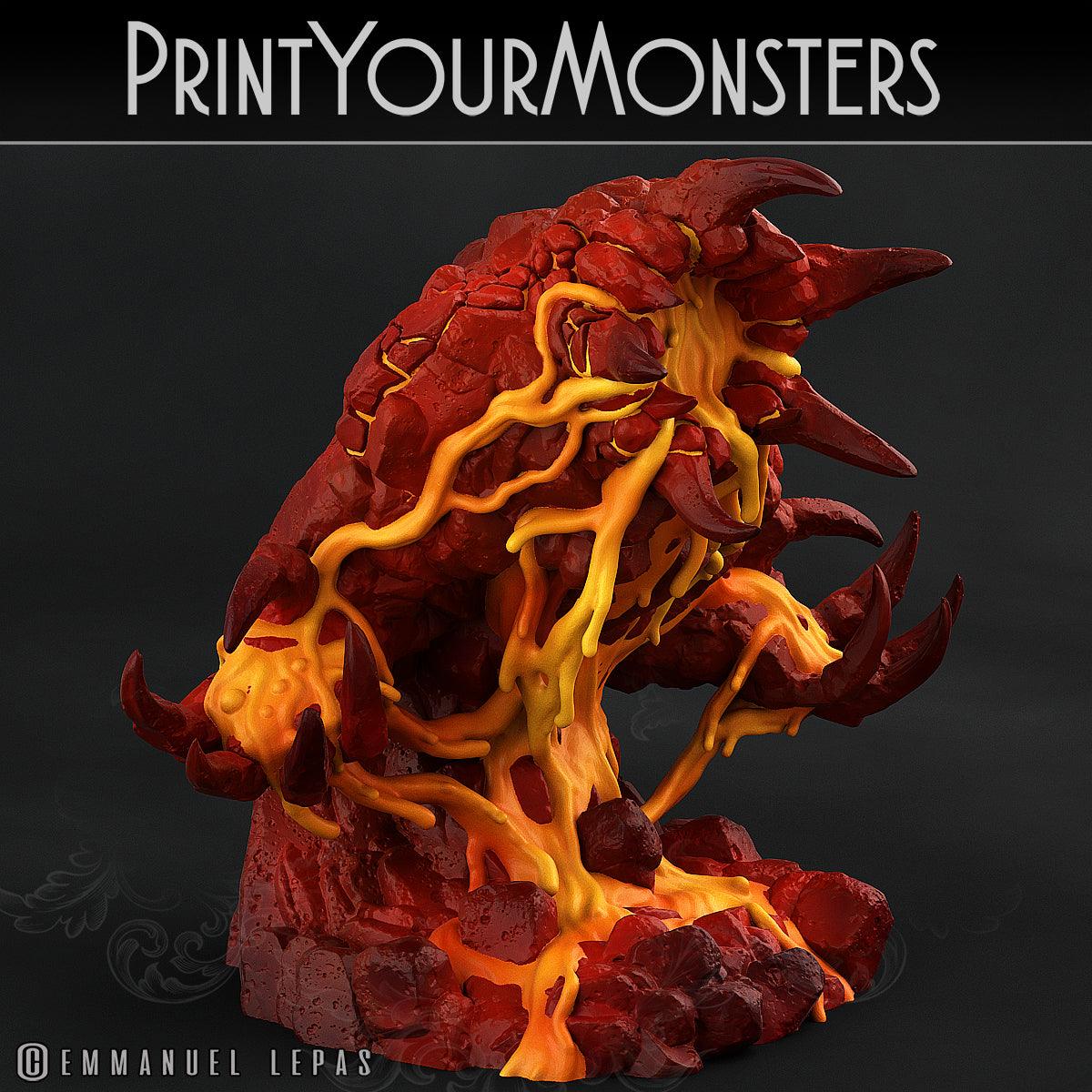 3D Printed Print Your Monsters Infernal Magma Set 28mm - 32mm D&D Wargaming