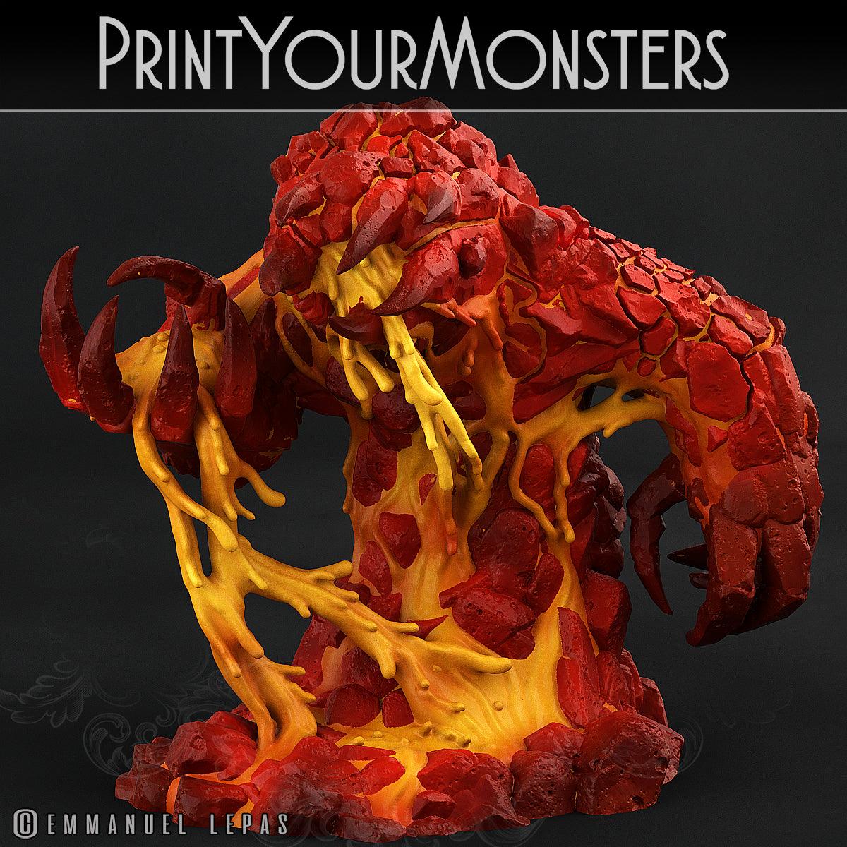 3D Printed Print Your Monsters Infernal Magma Set 28mm - 32mm D&D Wargaming