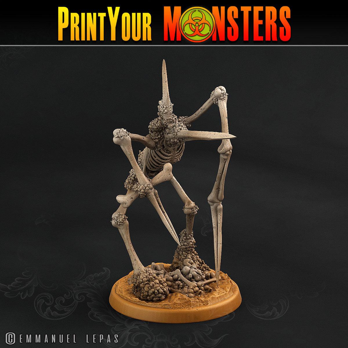 3D Printed Print Your Monsters Skeletons Land of Bones Set 28mm - 32mm D&D Wargaming