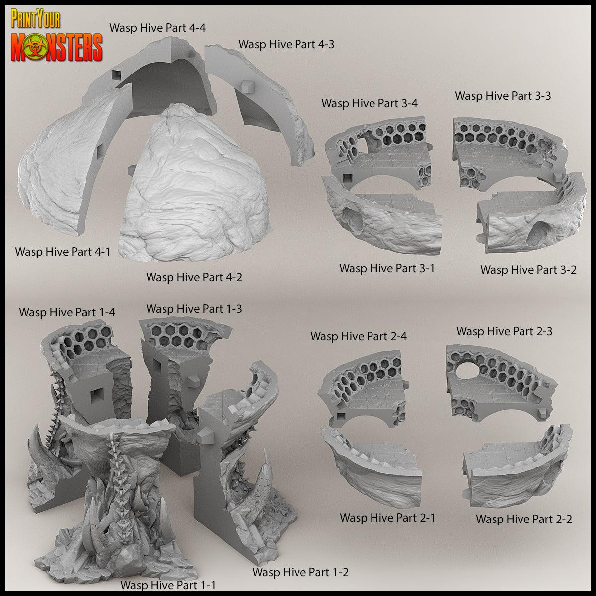 3D Printed Print Your Monsters The Infernal Hive Full Set 28mm - 32mm D&D Wargaming