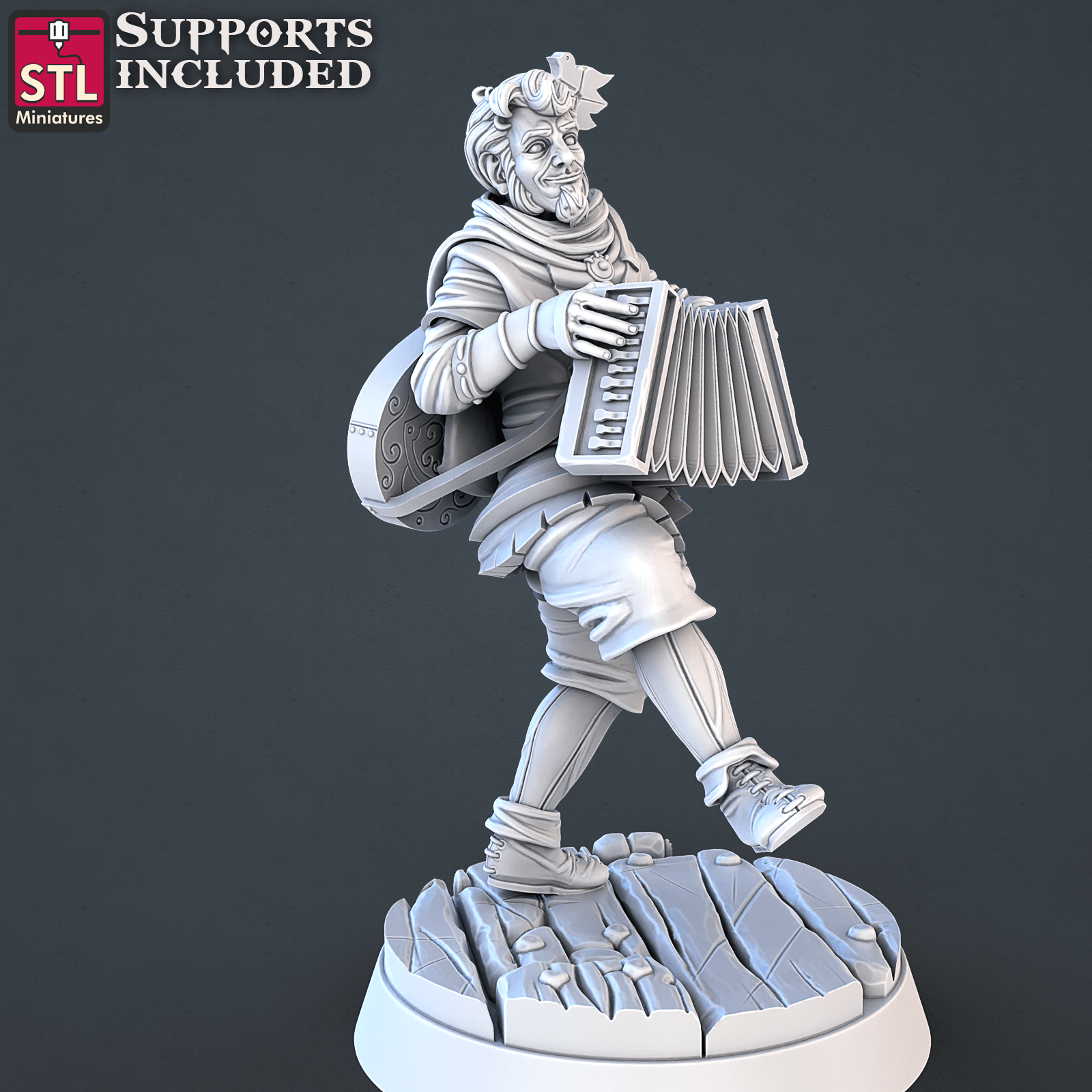 3D Printed STL Miniatures Carnival Vol 2 Set | 28 - 32mm War Gaming D&D