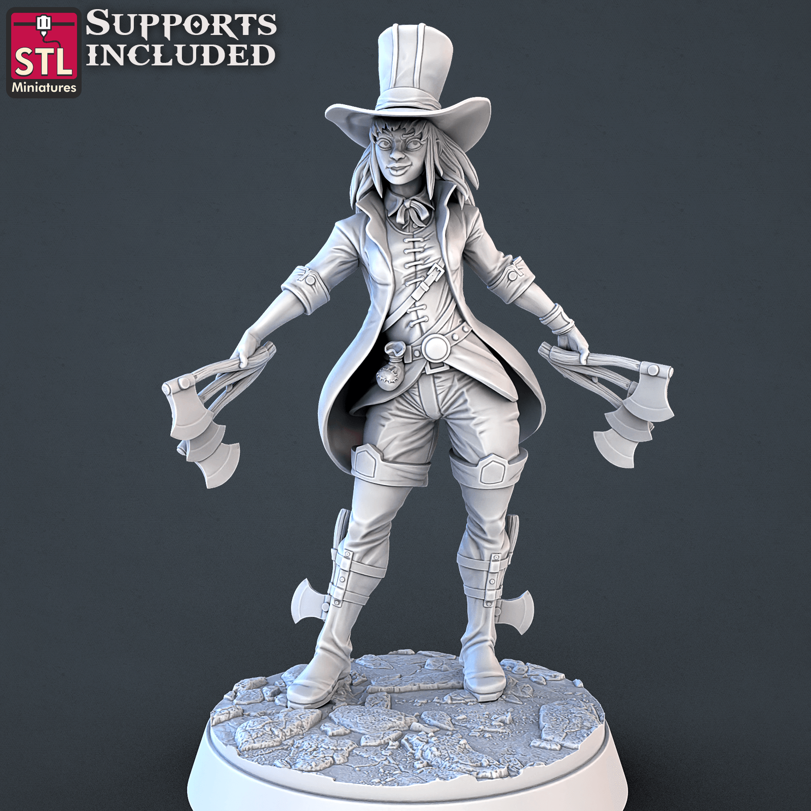 3D Printed STL Miniatures Carnival Vol 2 Set | 28 - 32mm War Gaming D&D