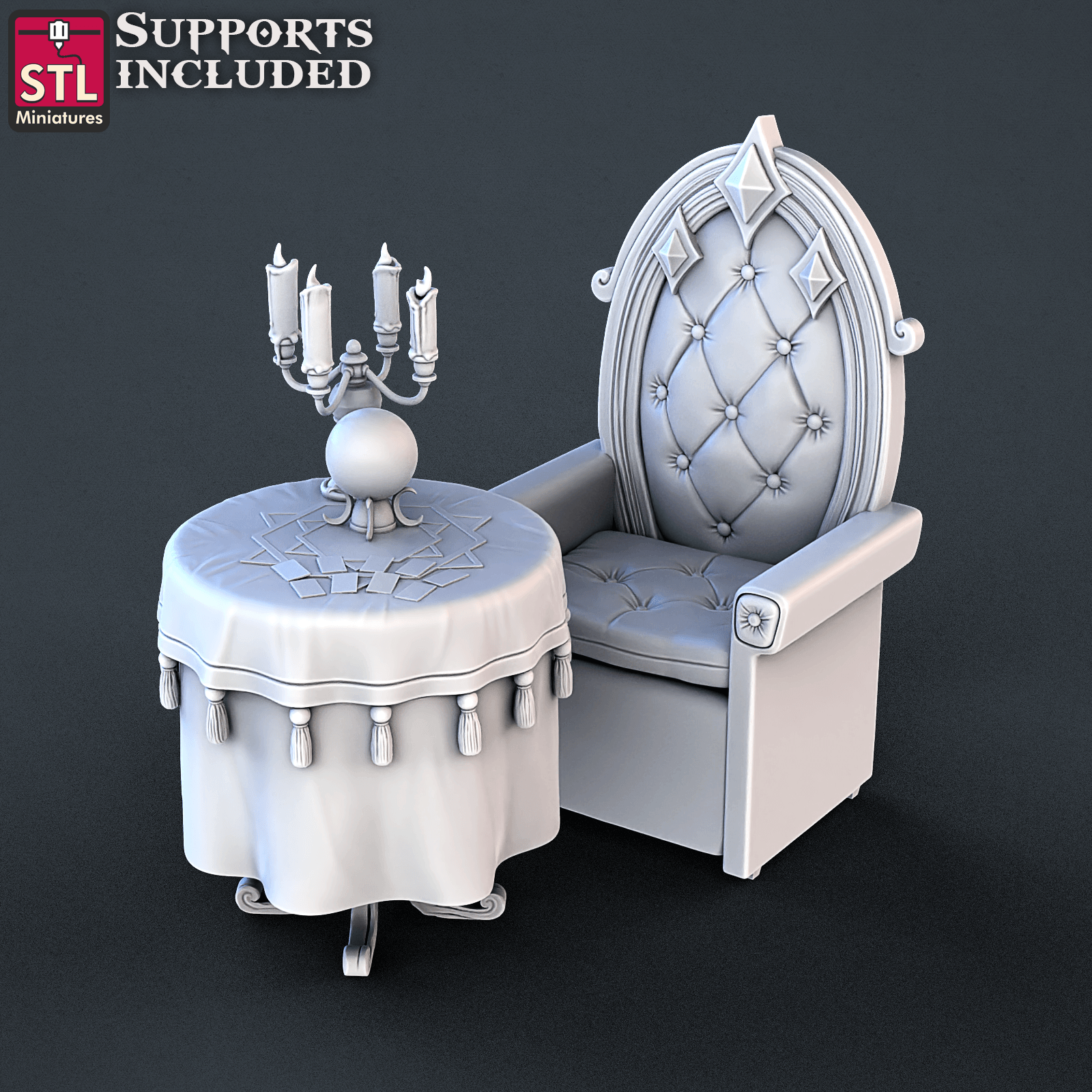 3D Printed STL Miniatures Carnival Vol 2 Set | 28 - 32mm War Gaming D&D