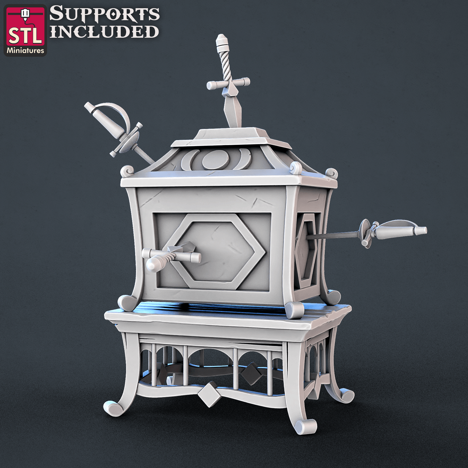 3D Printed STL Miniatures Carnival Vol 2 Set | 28 - 32mm War Gaming D&D