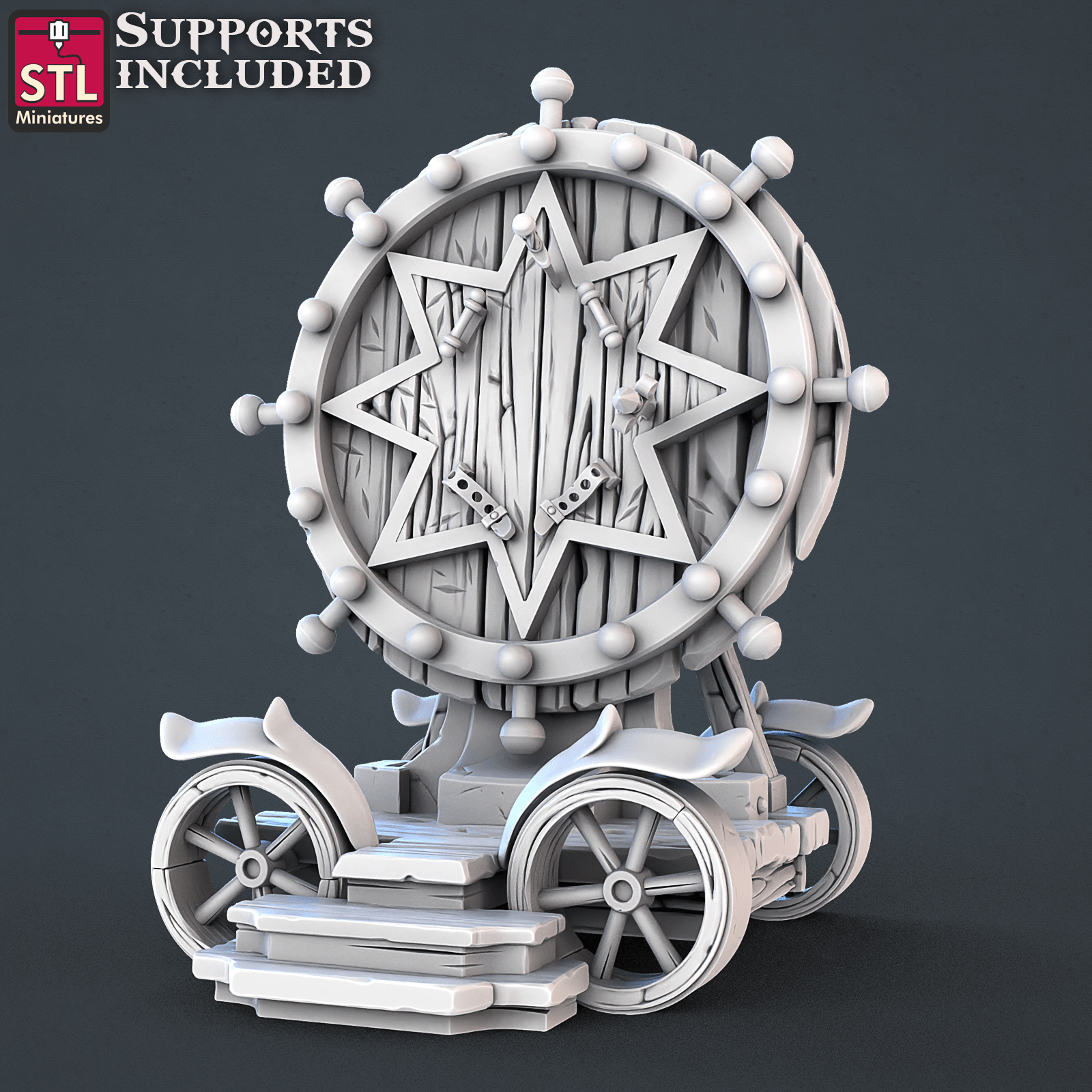 3D Printed STL Miniatures Carnival Vol 2 Set | 28 - 32mm War Gaming D&D