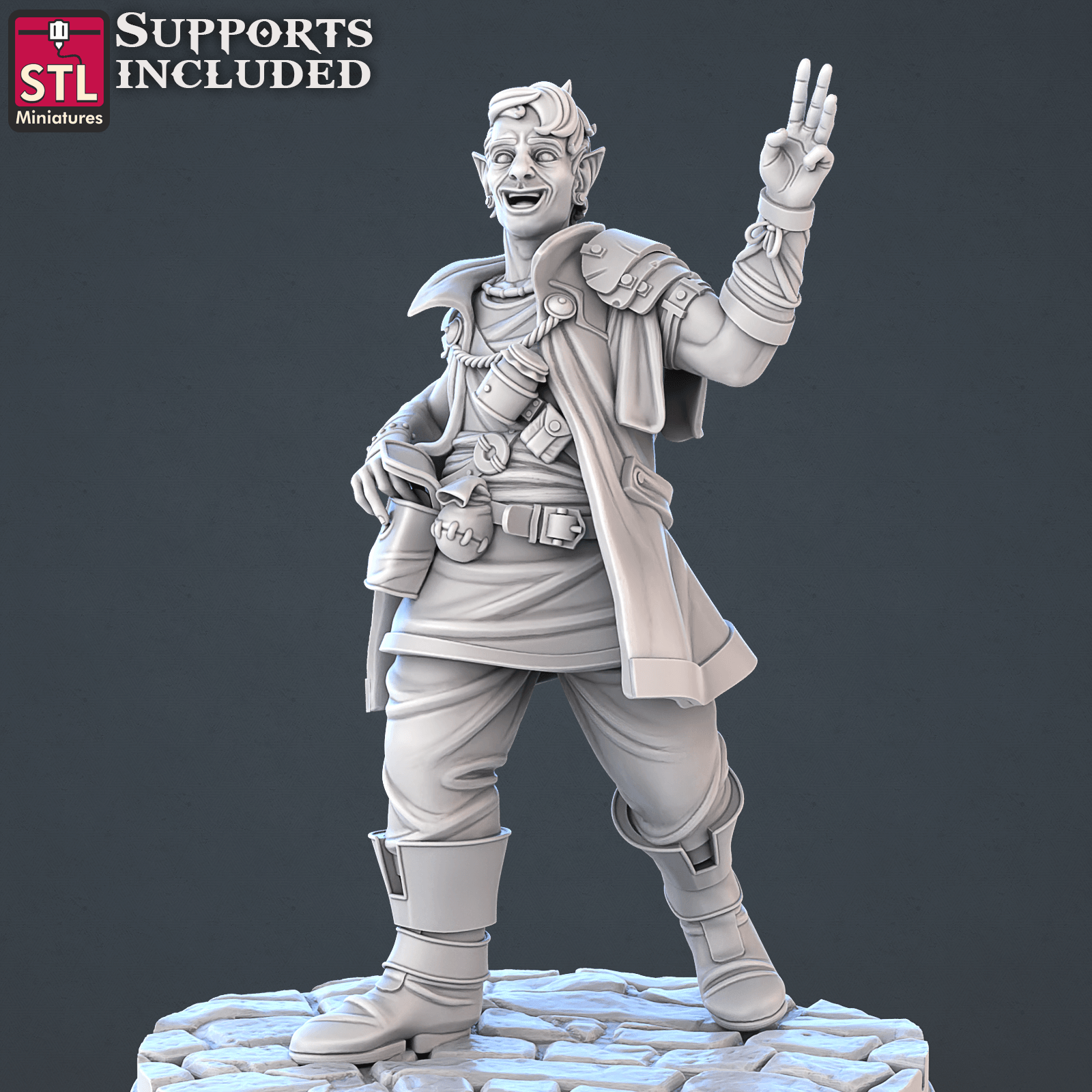 3D Printed STL Miniatures Food Vendors Set 28mm - 32mm War Gaming D&D