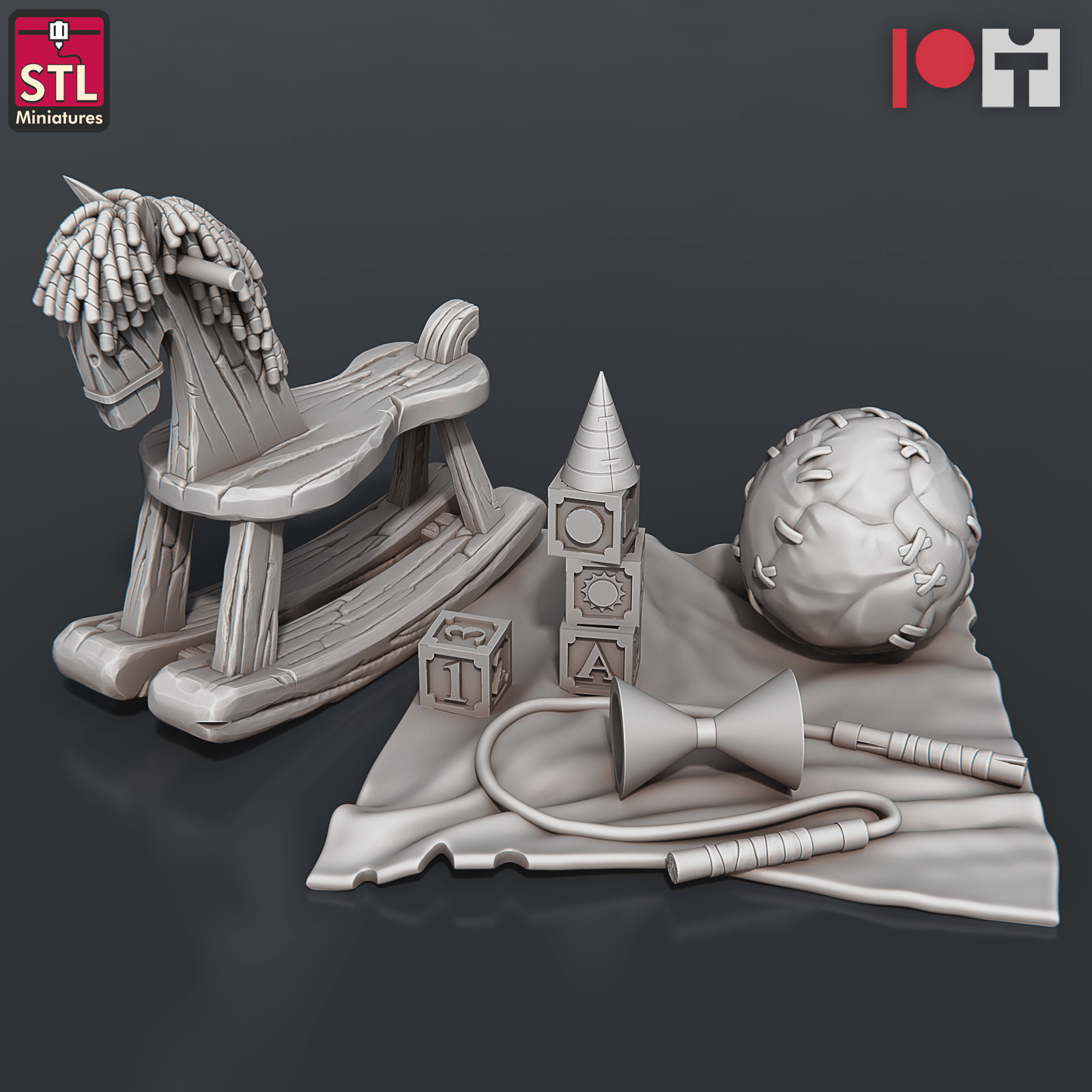 3D Printed STL Miniatures Orphanage Set 28 - 32mm War Gaming D&D