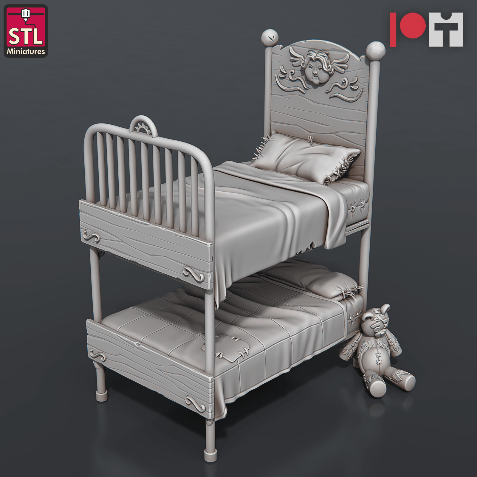 3D Printed STL Miniatures Orphanage Set 28 - 32mm War Gaming D&D