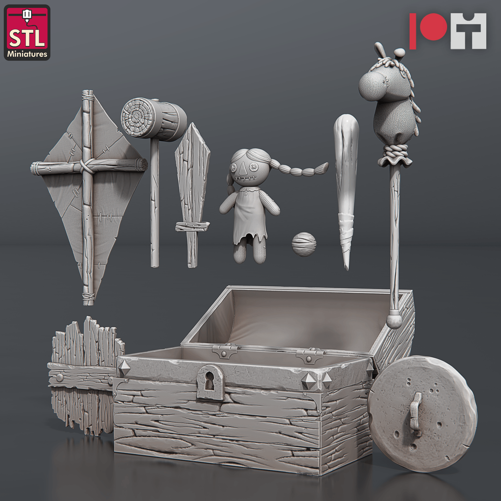 3D Printed STL Miniatures Orphanage Set 28 - 32mm War Gaming D&D