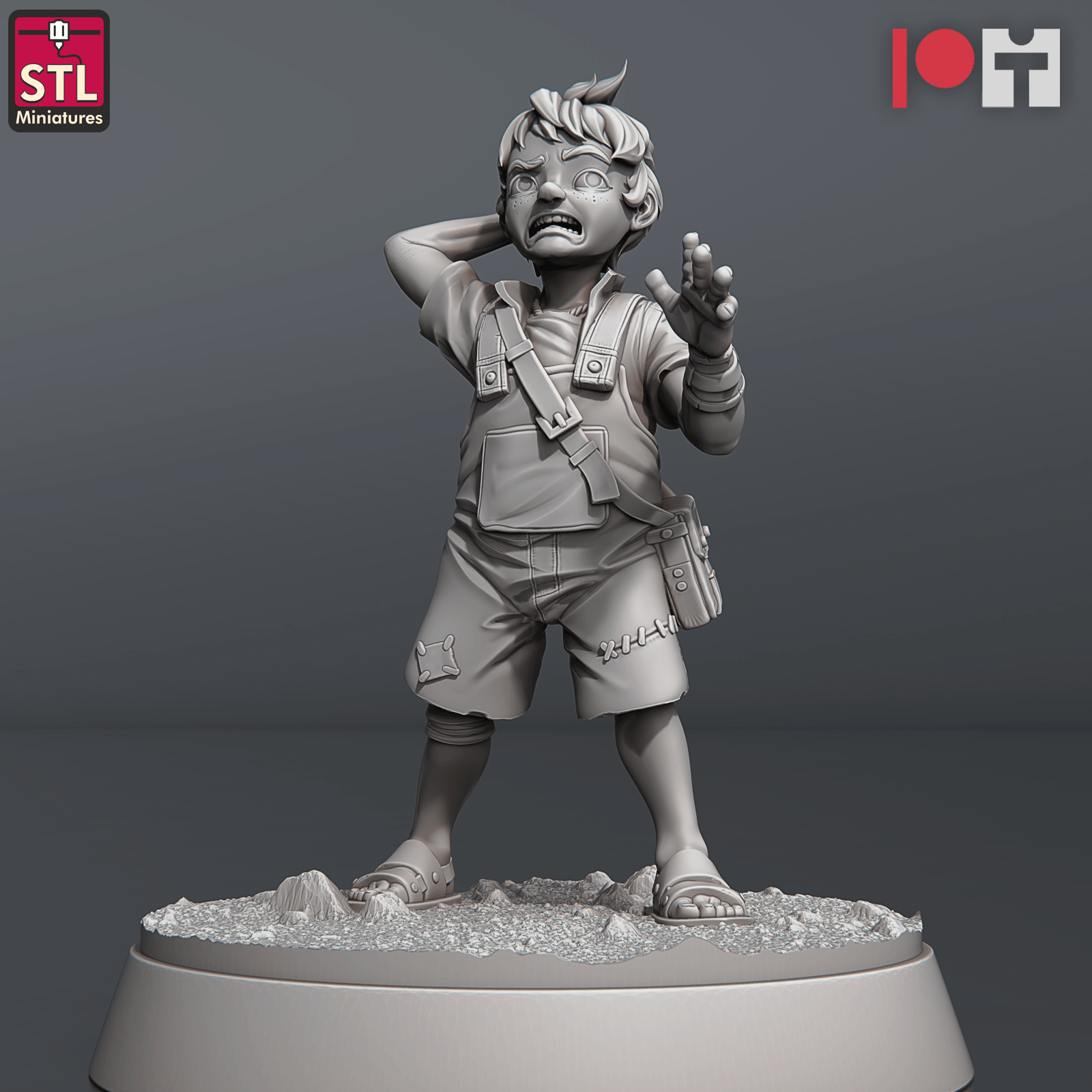 3D Printed STL Miniatures Orphanage Set 28 - 32mm War Gaming D&D
