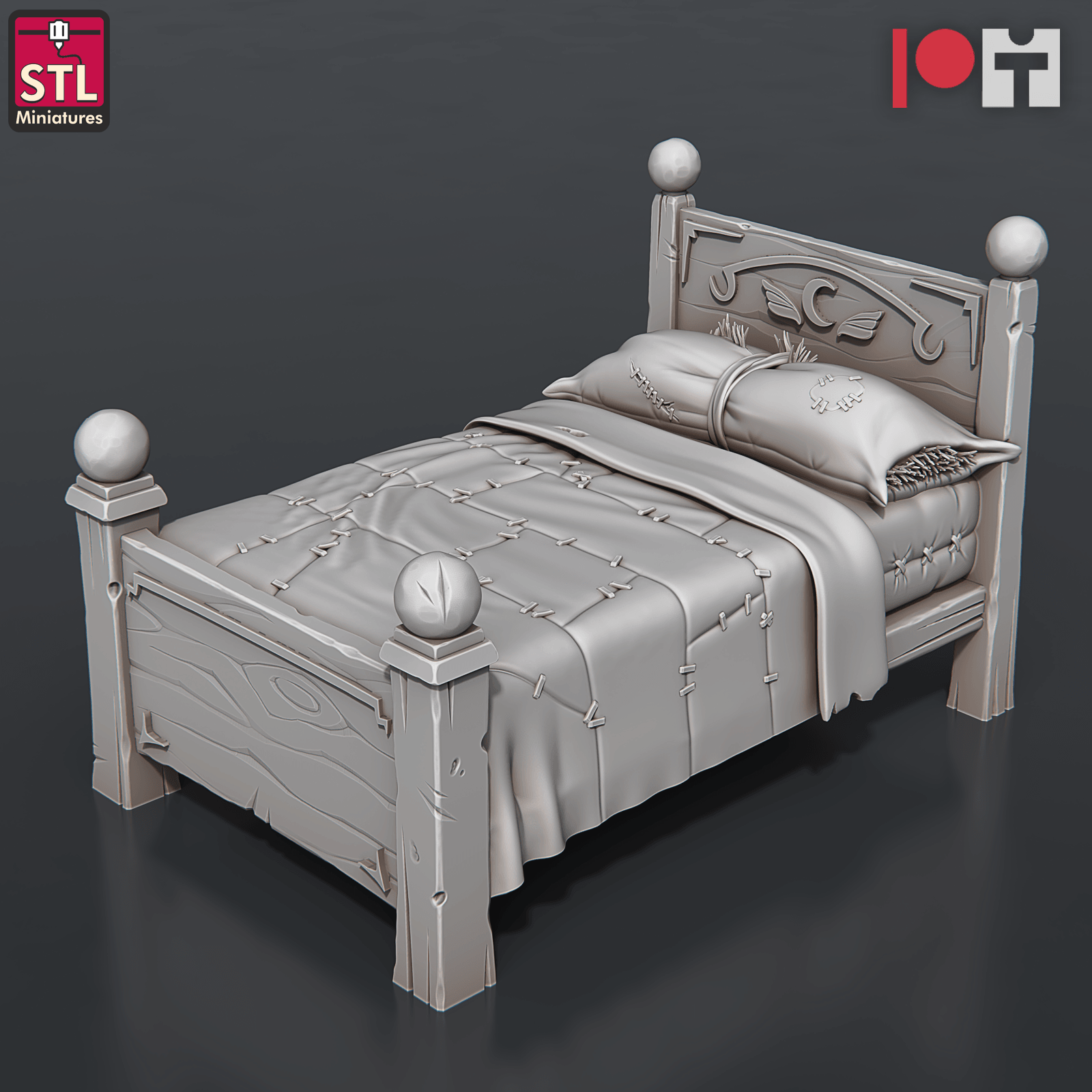 3D Printed STL Miniatures Orphanage Set 28 - 32mm War Gaming D&D