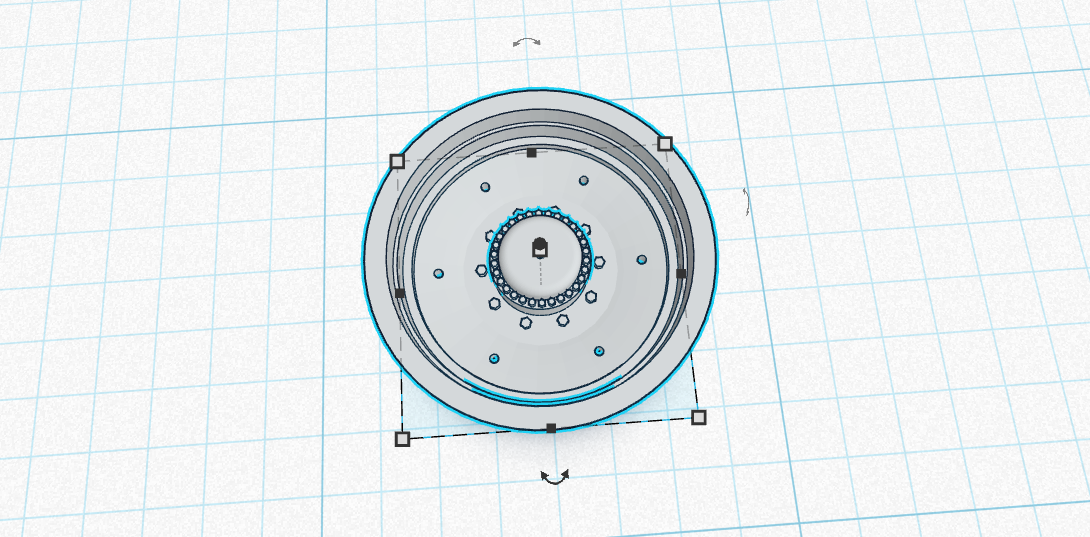 1:64 42" Steiger 10 lug tractor wheel v1