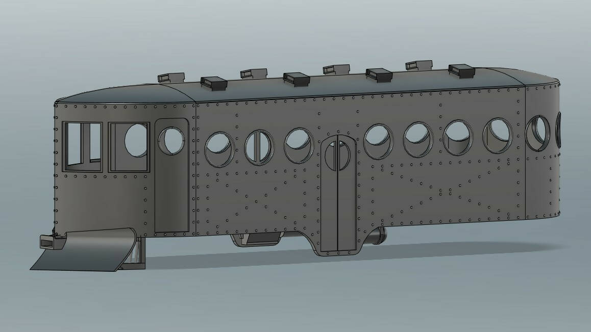 SJP-BS01 On30 Mckeen railcar