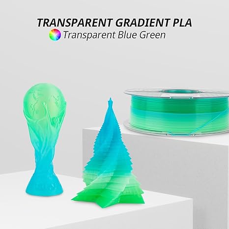 PLA Crystal-Transparent 1.75mm, 1KG/2.2LB