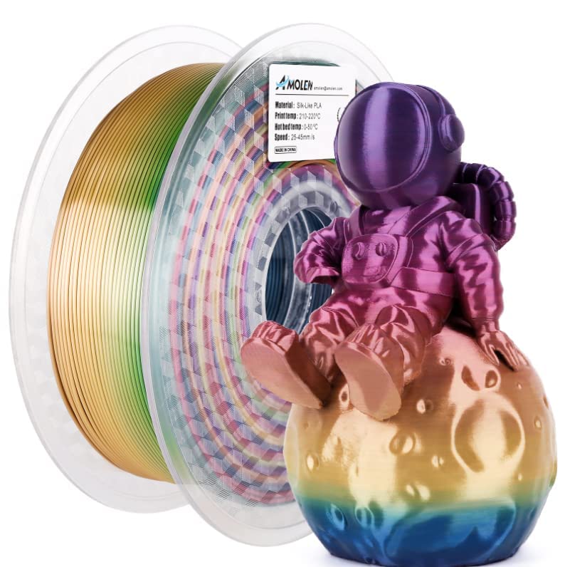 PLA Silk Rainbow 1.75mm, 1KG/2.2LB