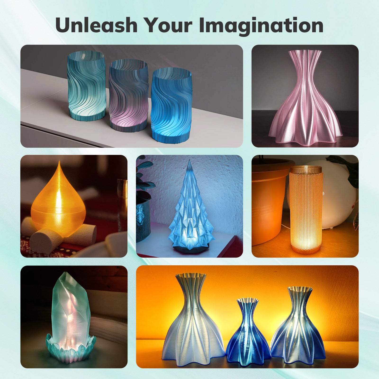 PLA Crystal-Transparent 1.75mm, 1KG/2.2LB