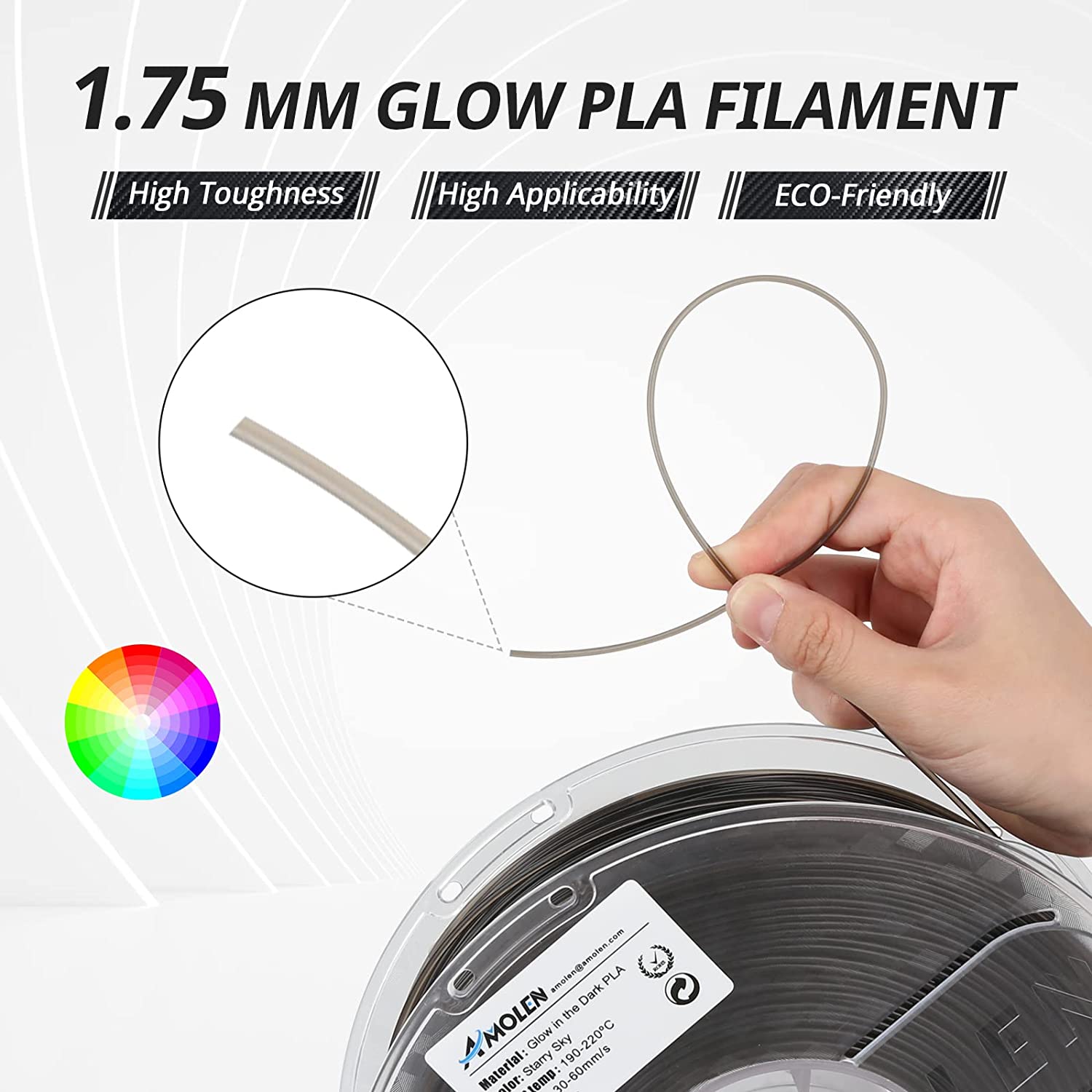 PLA Glow in the Dark Variety Pack (4x200g)