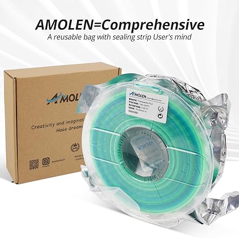 PLA Crystal-Transparent 1.75mm, 1KG/2.2LB