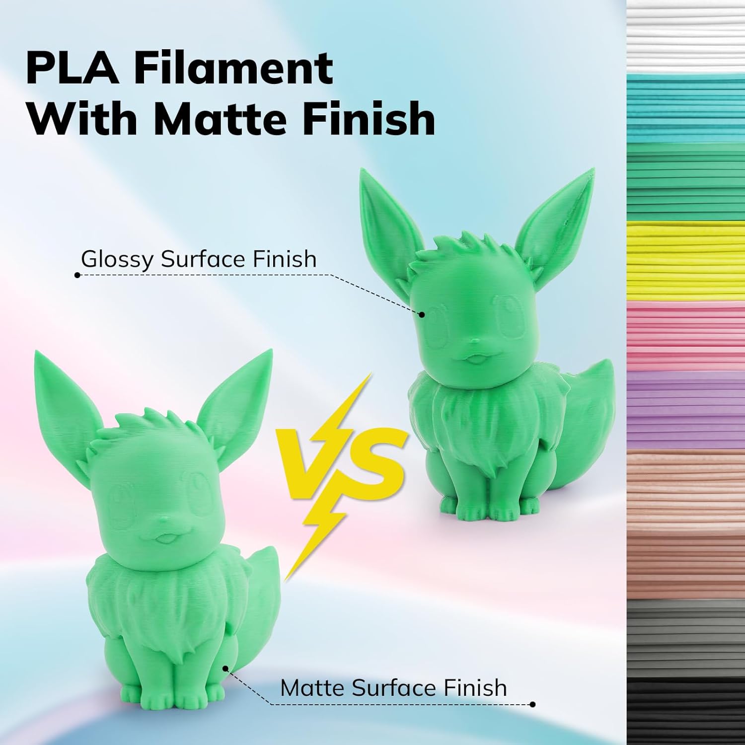 PLA Matte Basic 1.75mm Bundle, 4KG