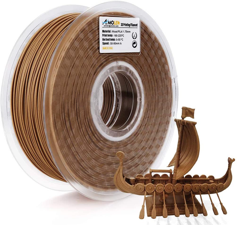 PLA Wood 1.75mm, 1KG/2.2LB