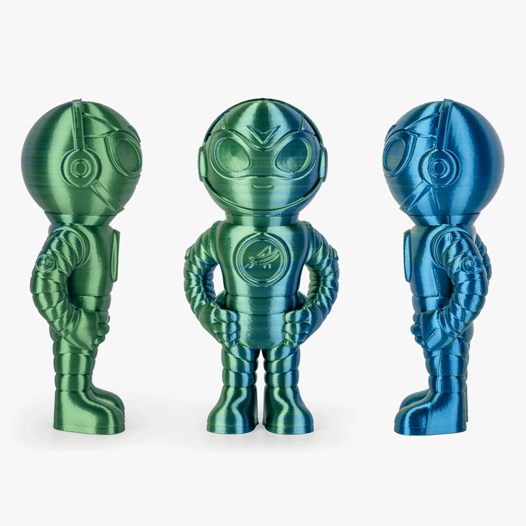 PLA Silk Dual Color Filament 1.75mm, 1KG/2.2LB