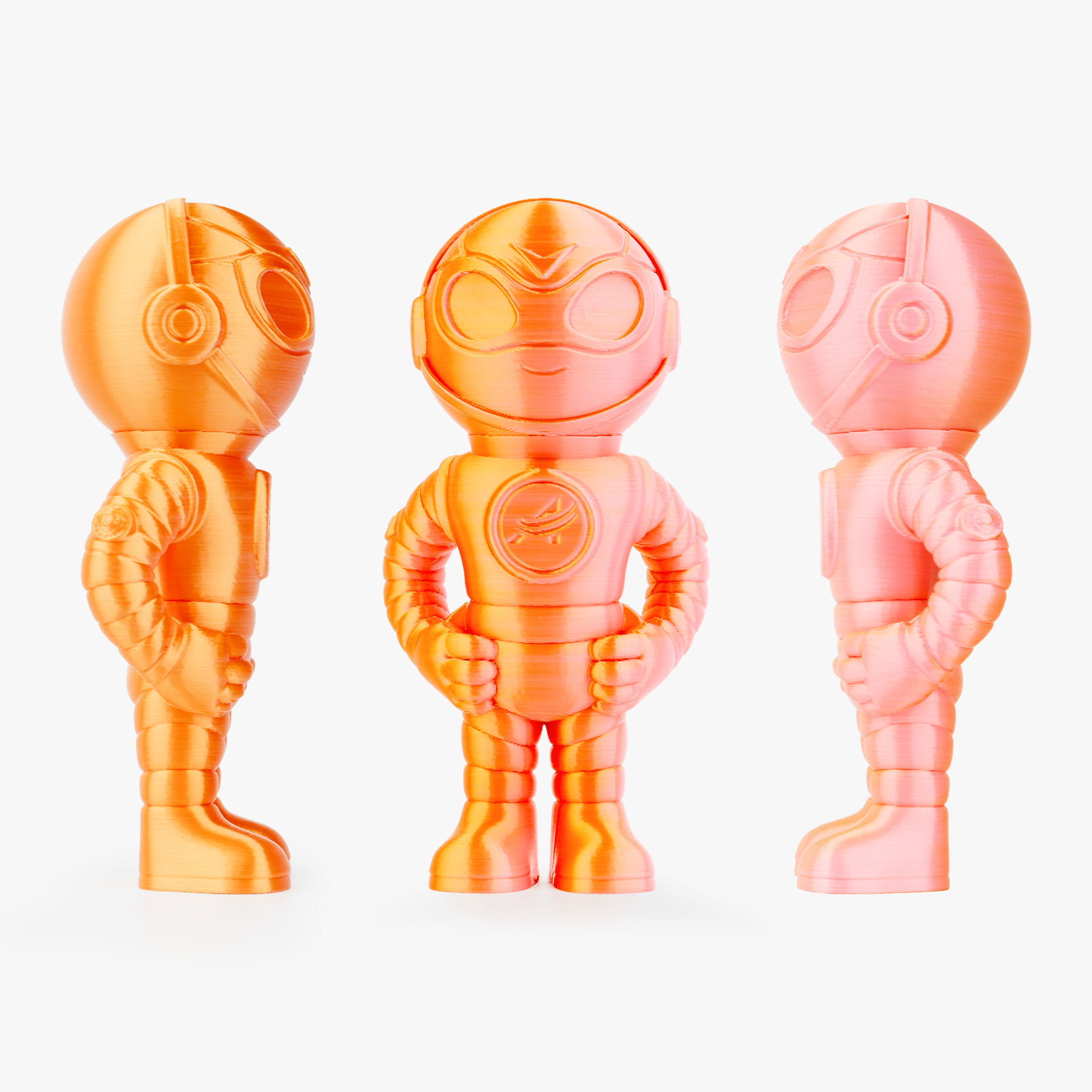 PLA Silk Dual Color Filament 1.75mm, 1KG/2.2LB