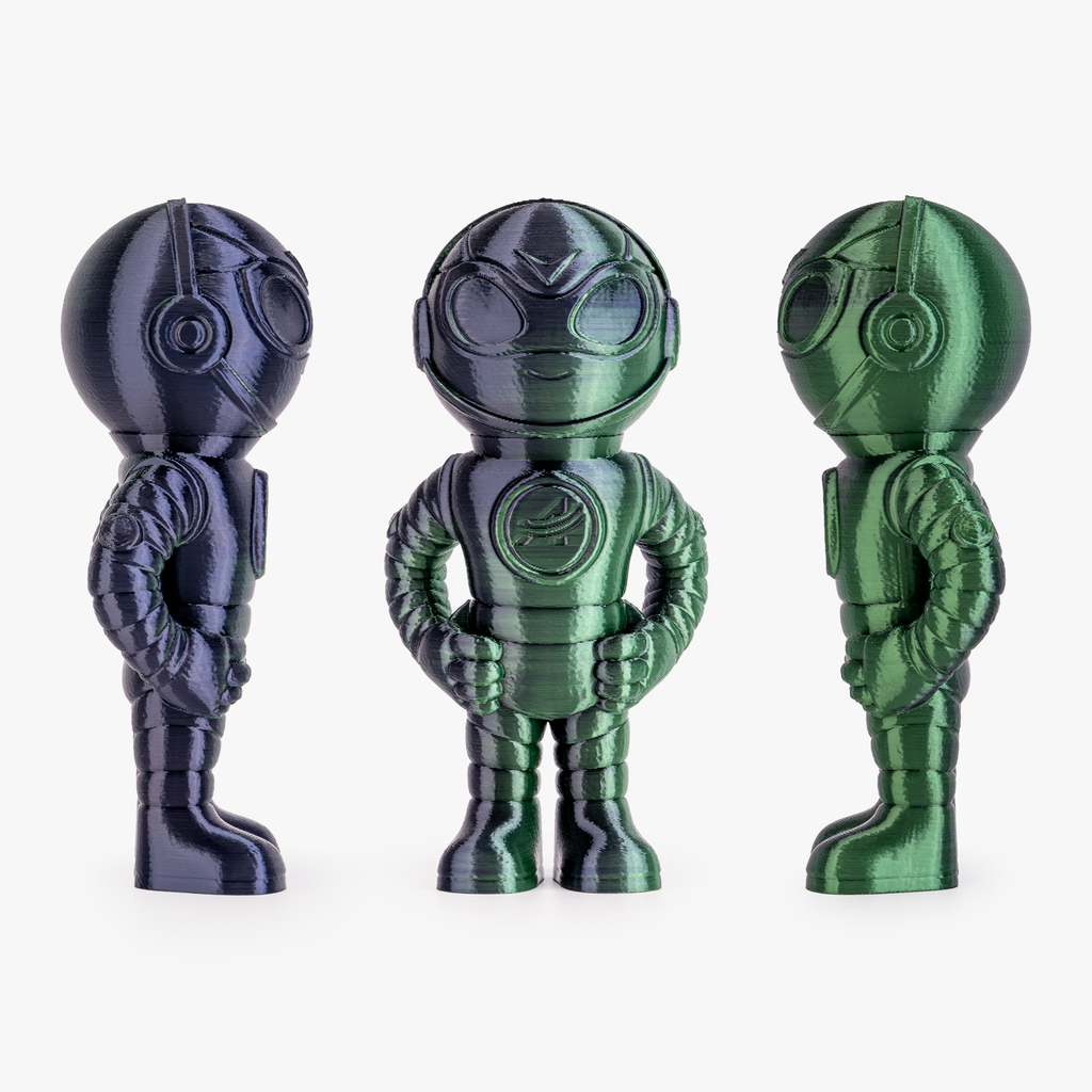 PLA Silk Dual Color Filament 1.75mm, 1KG/2.2LB