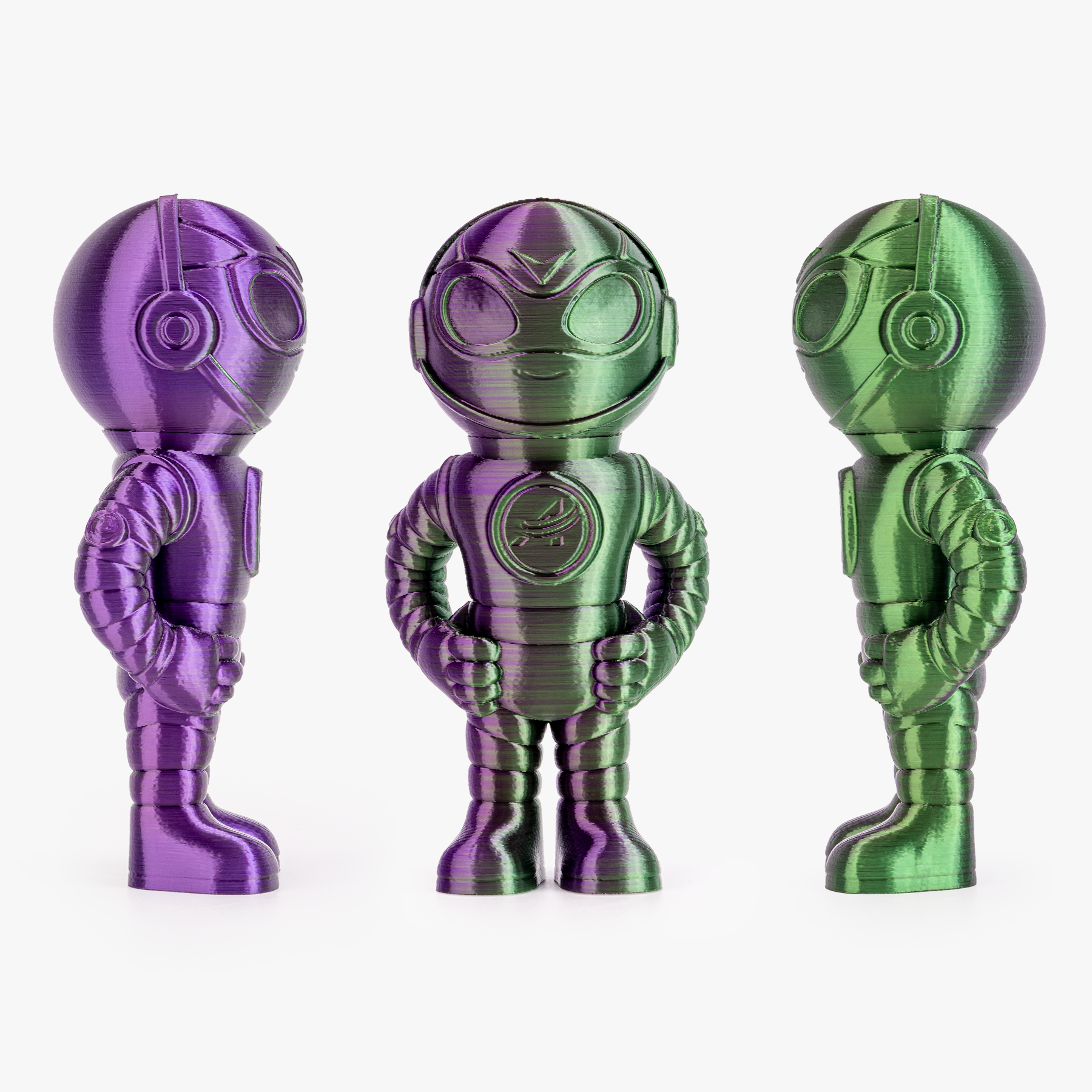 PLA Silk Dual Color Filament 1.75mm, 1KG/2.2LB