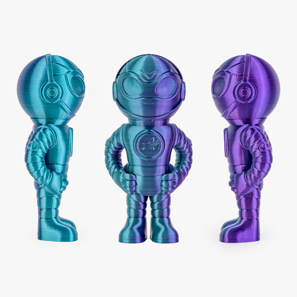 PLA Silk Dual Color Filament 1.75mm, 1KG/2.2LB