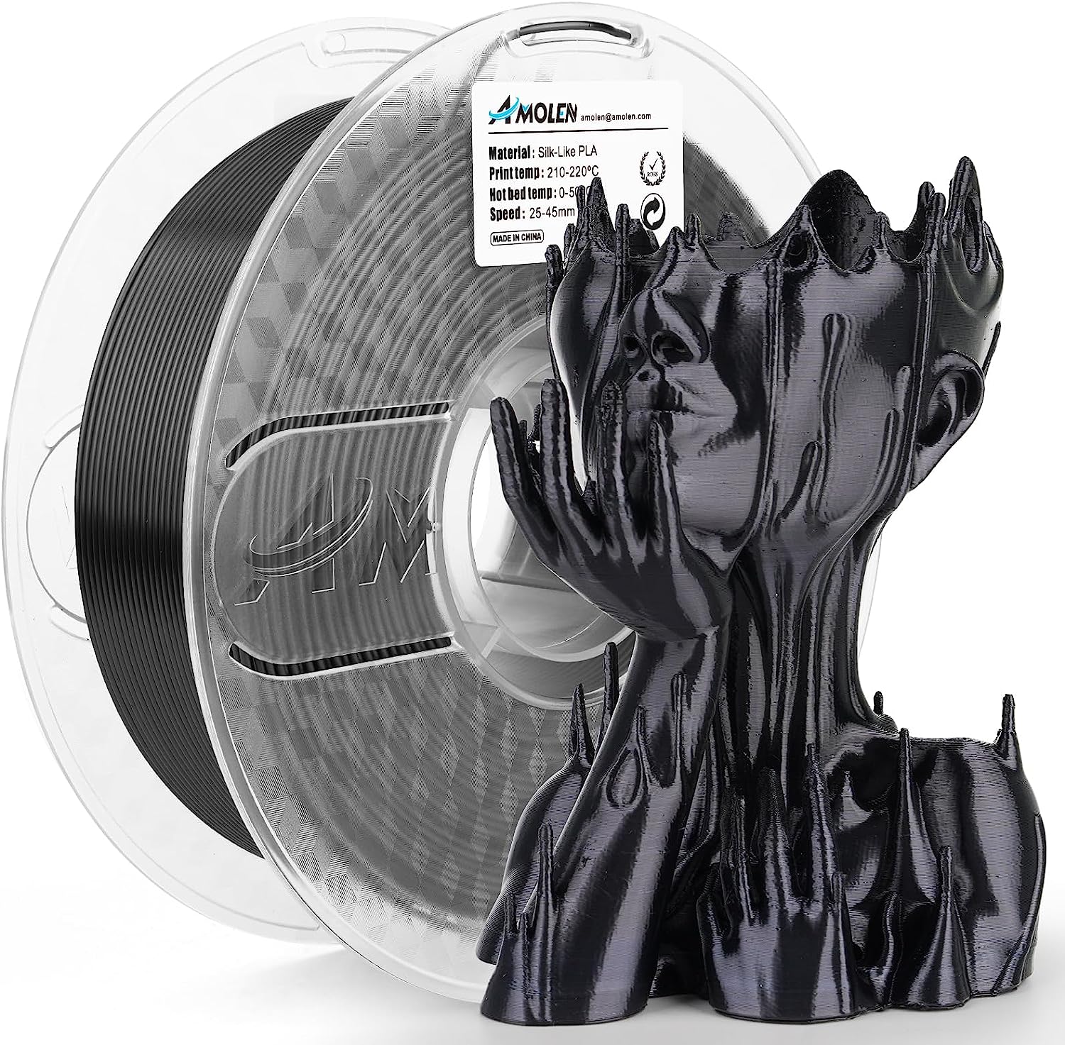 PLA Silk Basic 1.75mm, 1KG/2.2LB